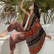 Ethnic Style Scarf Oversized Sunscreen Shawl Dual-Use Versatile - MRSLM