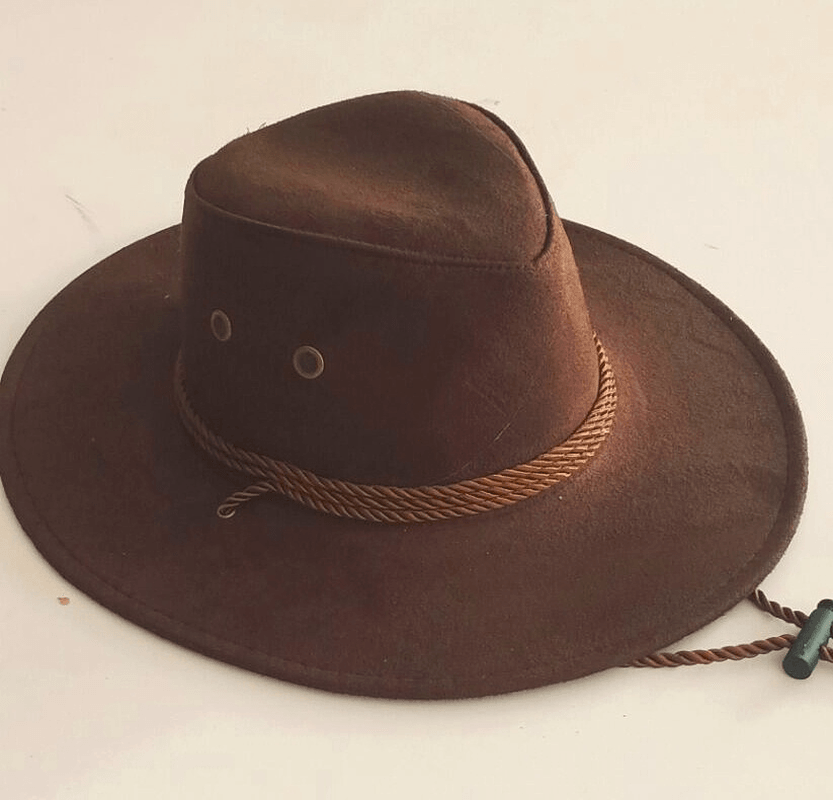 Big along the Chicken Skin Velvet Western Rope Rider Hat Cowboy Hat Stereotyped Hat - MRSLM