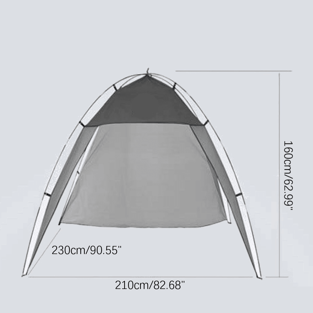 Outdoor Canopy Lightweight Tent Windshield Shade Large Awning for Camping Picnic Beach - MRSLM