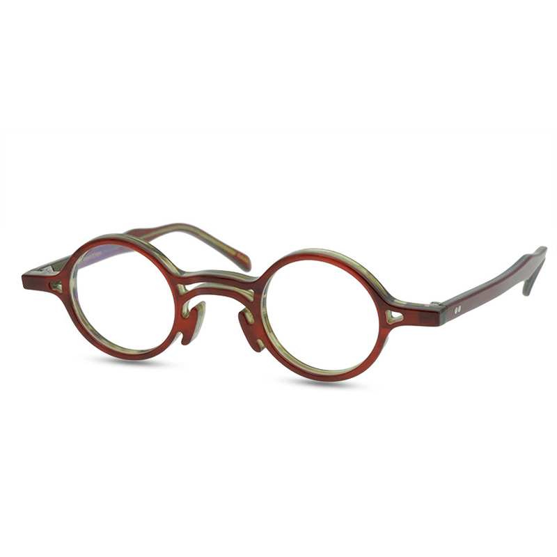 Fashionable Retro Small round Frame Optical Glasses Frame Can Be Equipped with Myopia - MRSLM