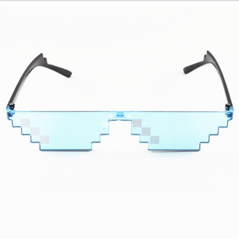 mosaic pixel costume sunglasses, view 2 - MRSLM