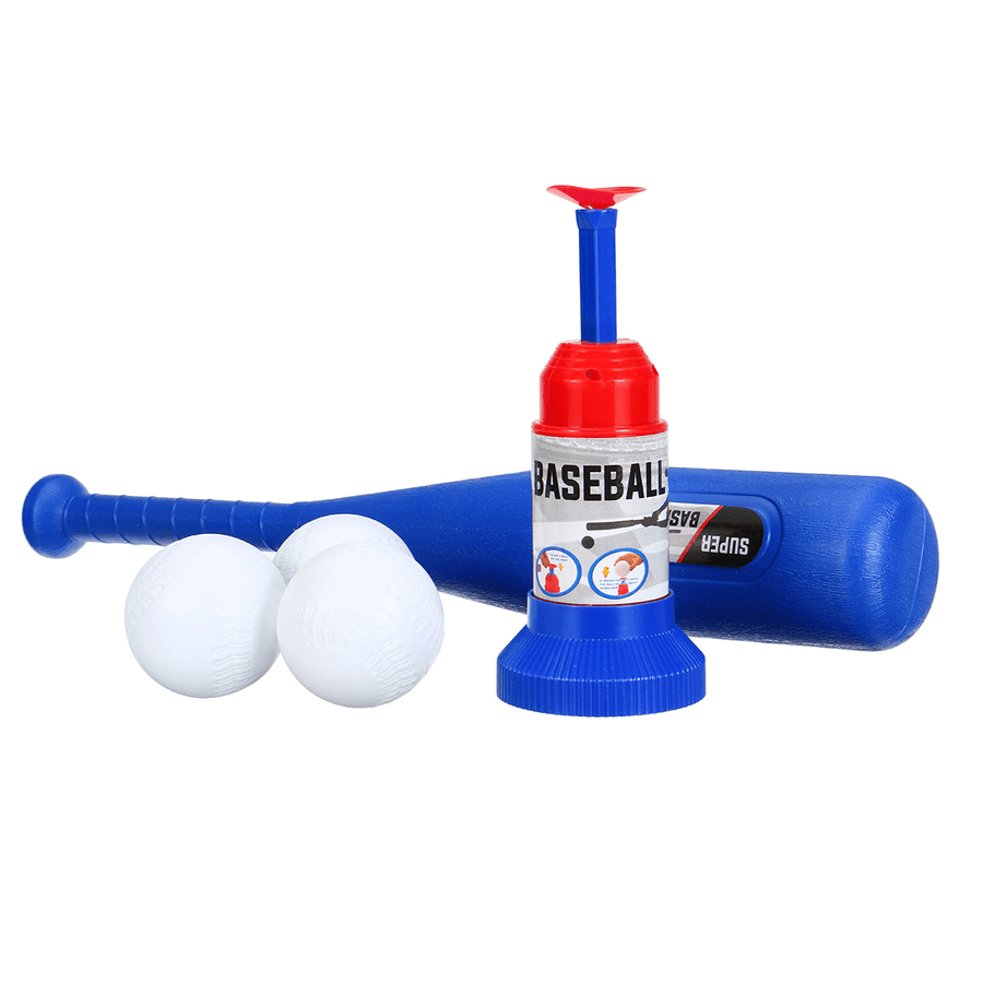 Kids Baseball Toy Set Bat & Balls Automatic Launcher for Children Entertainment Indoor Baseball Practice Tool - MRSLM