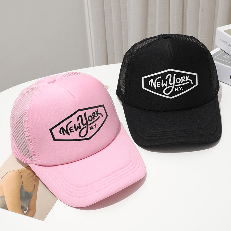 Printed Mesh Cap Men'S and Women'S Sunshade Caps - MRSLM