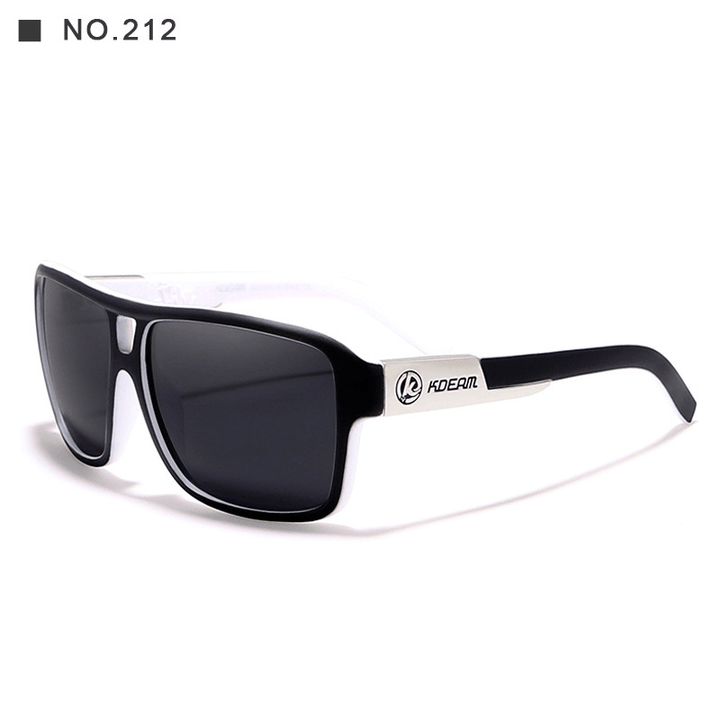 Square Sports Polarized Sunglasses European and American Colorful Big Frame Cycling Glasses - MRSLM