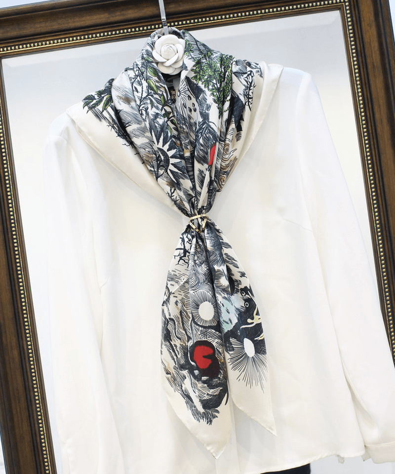 Sweet Temperament Silk Scarf Women - MRSLM