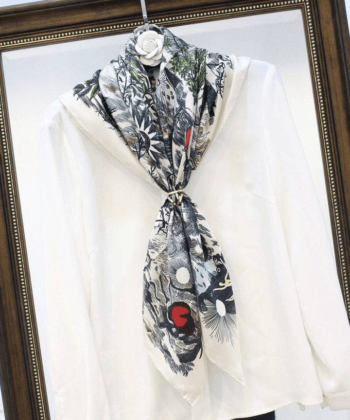 Sweet Temperament Silk Scarf Women - MRSLM