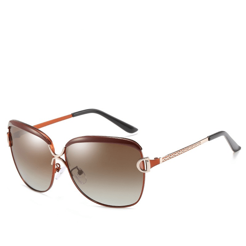 Ladies Trendy Classic Big Frame Polarized Sunglasses - MRSLM