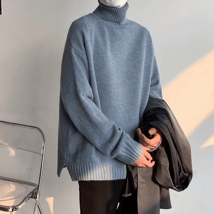 Fashion Turtleneck Sweater Loose - MRSLM