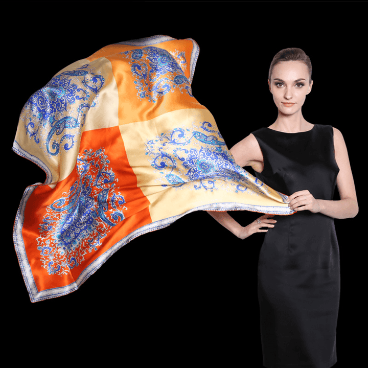 Fashion Simplicity Ladies Printed Silk Scarf - MRSLM