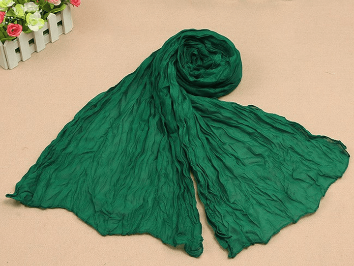 Bali Pure Cotton Yarn Fold Scarf Children Candy Color Autumn - MRSLM