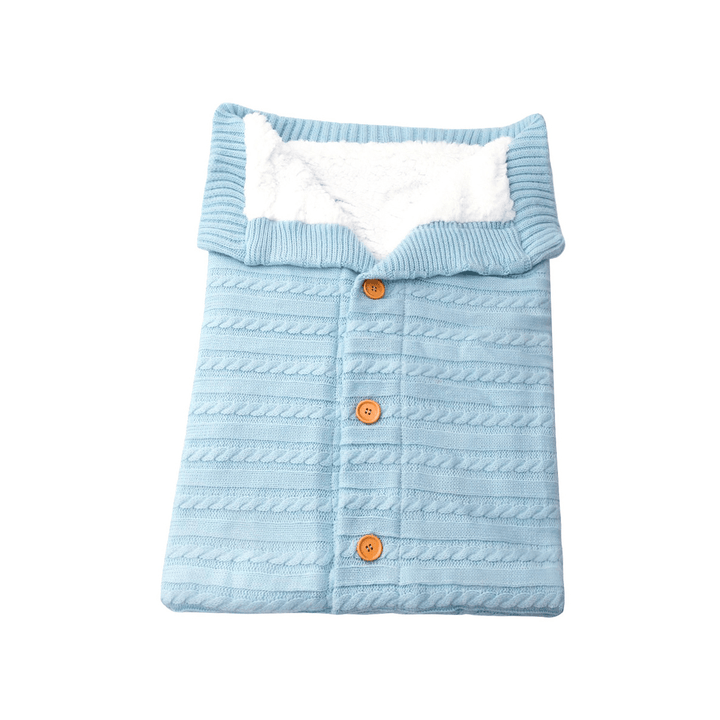 Baby Stroller Sleeping Bag Warm Knitting Soft Sleeping Blanket Outdoor Windproof Cold-Proof - MRSLM
