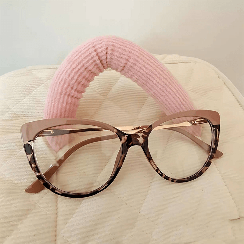 Metal Cross Flat Mirror - Fashionable Butterfly Frame Glasses in Multiple Colors - MRSLM