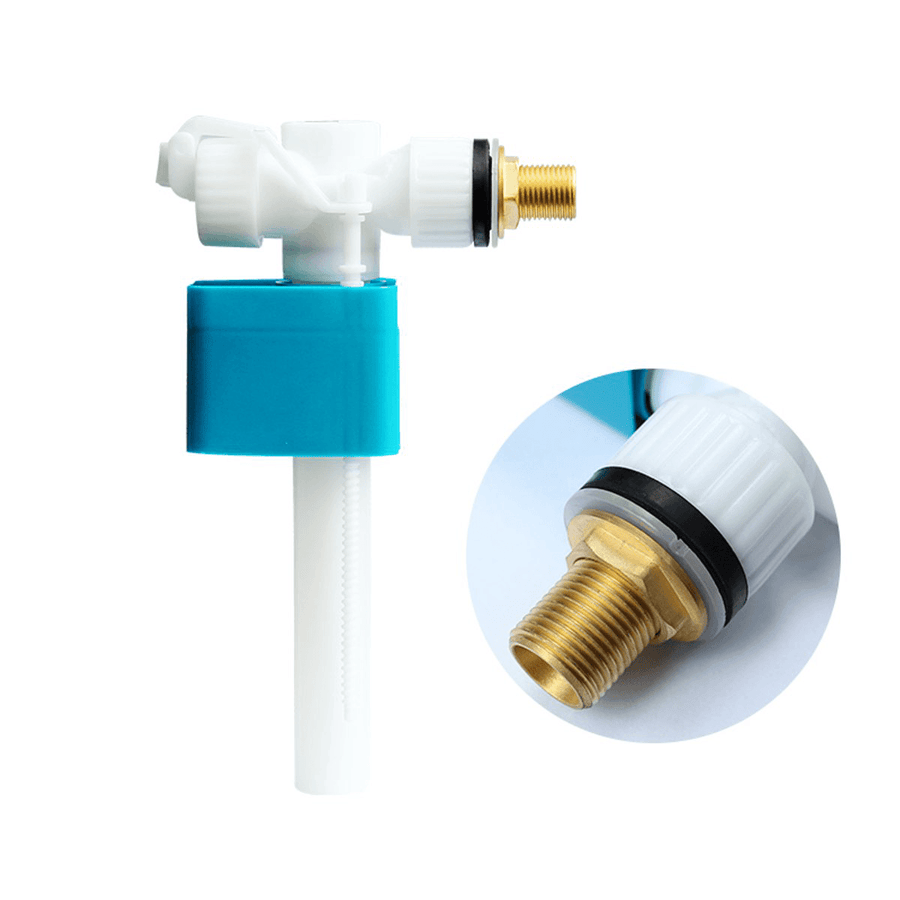 G3/8 & G1/2 Plastic Side Entry Toilet Inlet Float Valve Cistern Fill Bottom Water Inlet Tank Button Switch Replacement - MRSLM