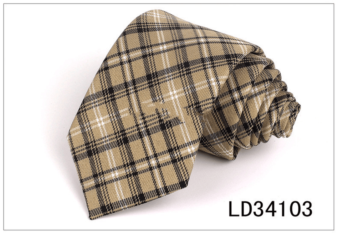 Plaid Series 7Cm Mens Suit Accessories - MRSLM