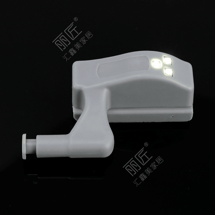 10Pcs LED Sensor Hinge Light under Cabinet Light Cupboard Inner Hinge Lamp for Wardrobe Closet Kitchen Night Light - MRSLM
