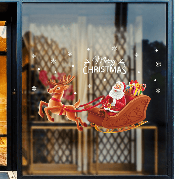 Miico XL895 Christmas Sticker Home Decoration Sticker Window and Wall Sticker Shop Decorative Stickers - MRSLM