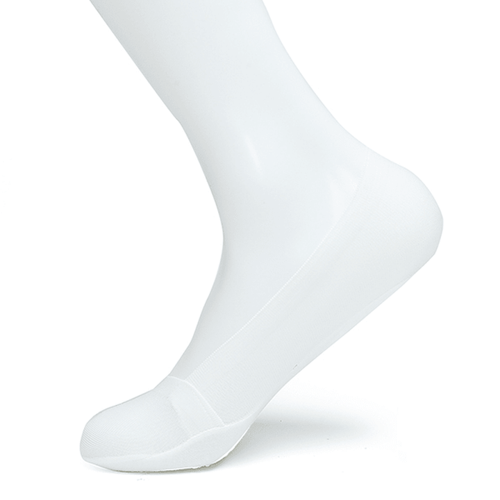 Women Invisible Antiskid Ice Silk Boat Socks Shallow Liner No Show Peep Low Cut Hosiery - MRSLM