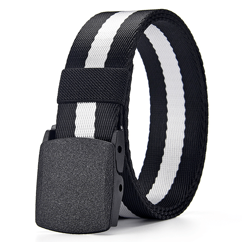 men's braided canvas belt, view 4 - MRSLM