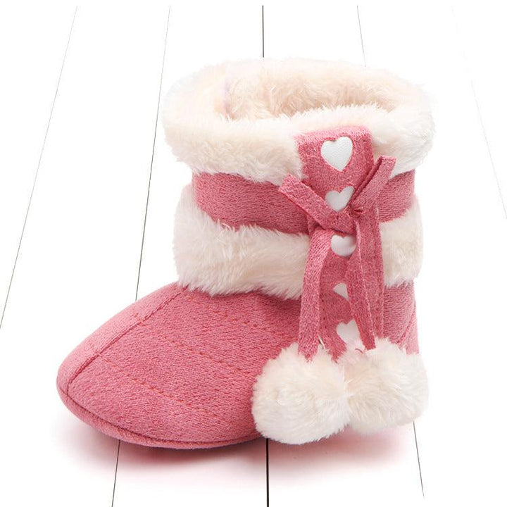 Bow stuffed baby toddler shoes - MRSLM