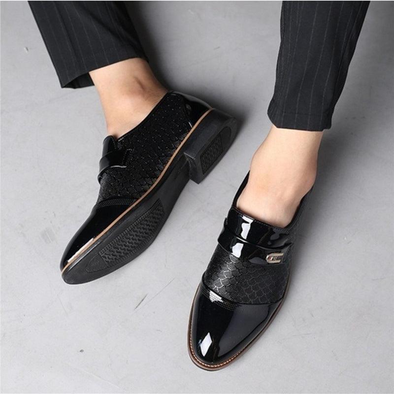 New embossed men's leather shoes - MRSLM