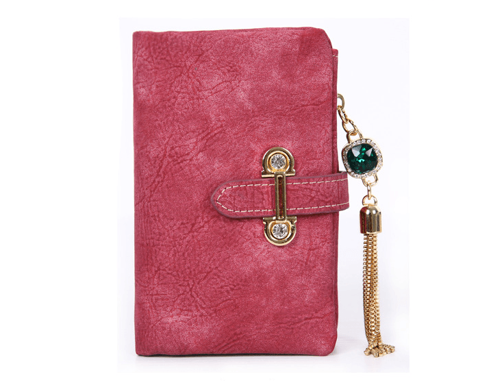 ladies multi-function wallet with tassel, view 17 - MRSLM