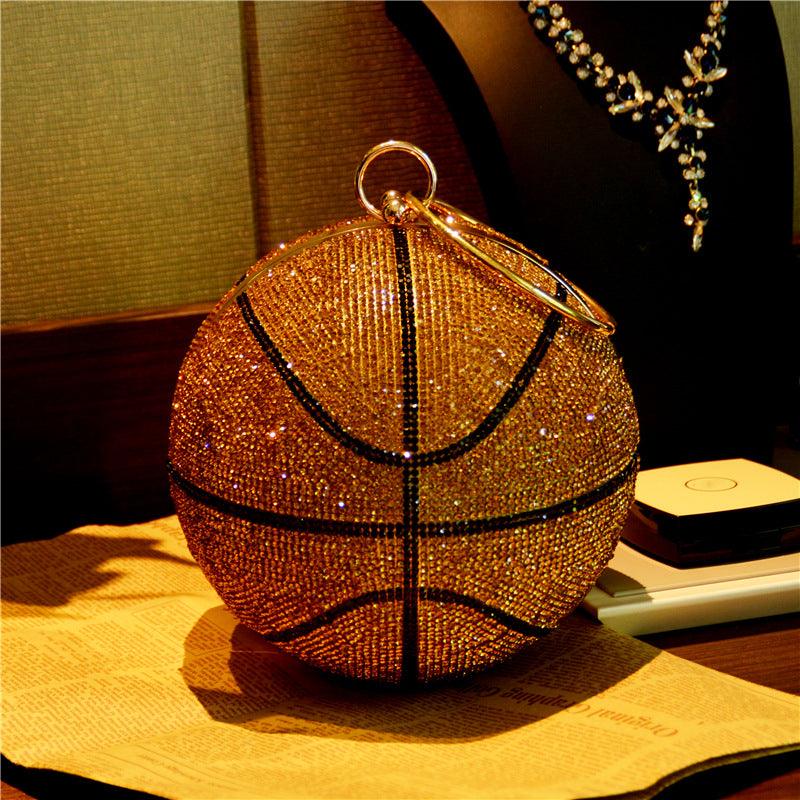 Ladies Rhinestone Ball Diagonal Bag - MRSLM