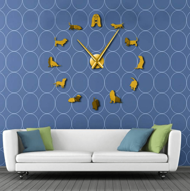 DIY wall clock living room bedroom creative 3D stereo mute home decoration wall clock - MRSLM