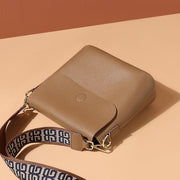 british style cowhide shoulder bag, view 4 - MRSLM