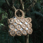 hollow woven paper rope bag, view 13 - MRSLM