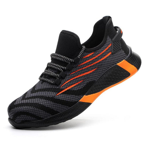 knit steel toe work shoes, view 3 - MRSLM