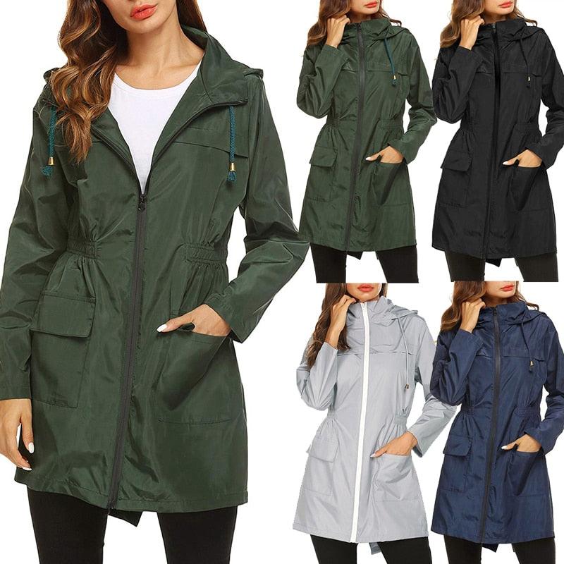 women's waterproof windbreaker jacket - MRSLM