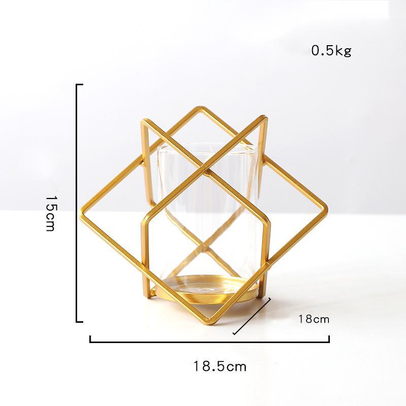 nordic wrought iron candle holder, view 3 - MRSLM