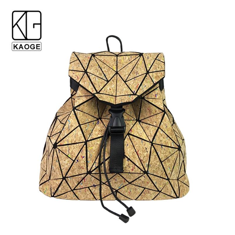 KAOGE Original Natural Cork Backpack Women Fashion Wooden Vegan Bag Female Backpacks Travel Bagpack Girl School Bag - MRSLM
