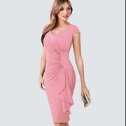 Ruffled irregular dress, view 3 - MRSLM