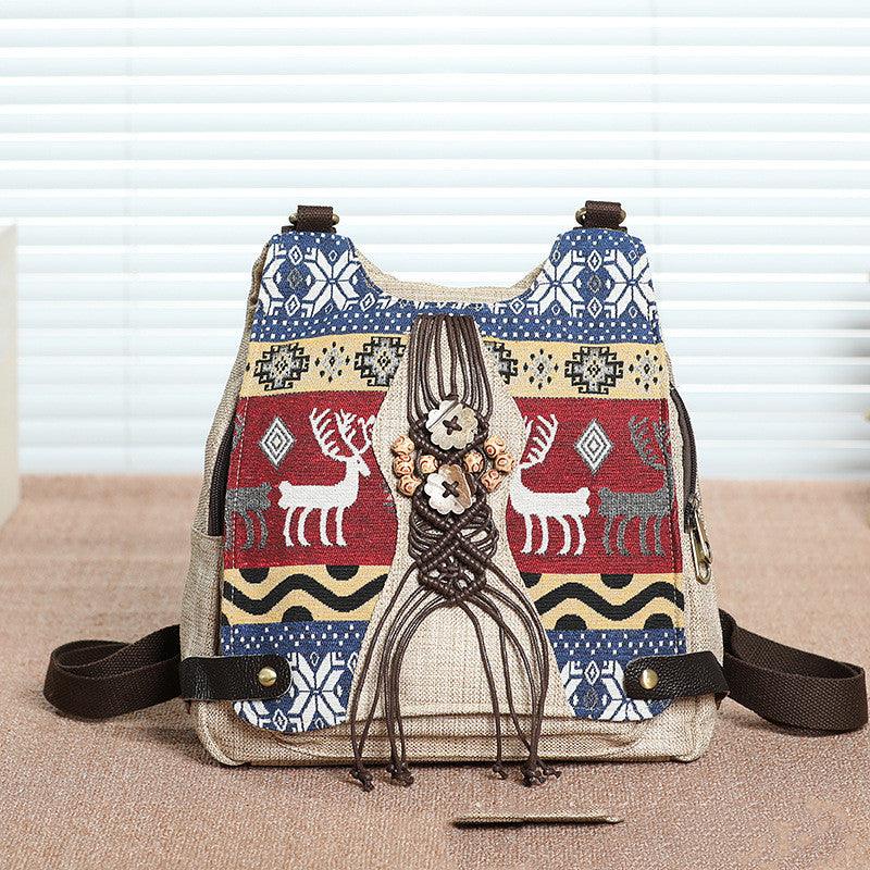 large capacity hemp backpack, view 5 - MRSLM