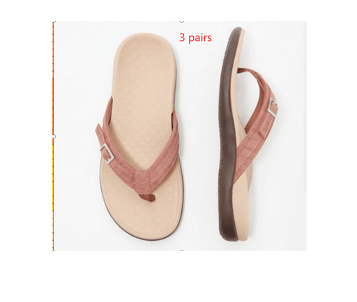 Women's flat casual flip-flop sandals, view 6 - MRSLM