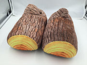log stump warm slippers - MRSLM