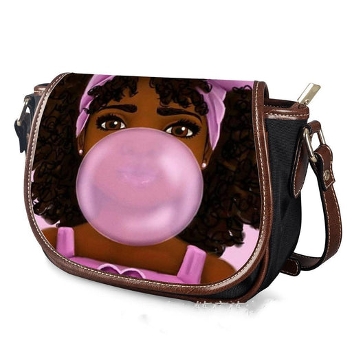 printed PU shell messenger bag - MRSLM