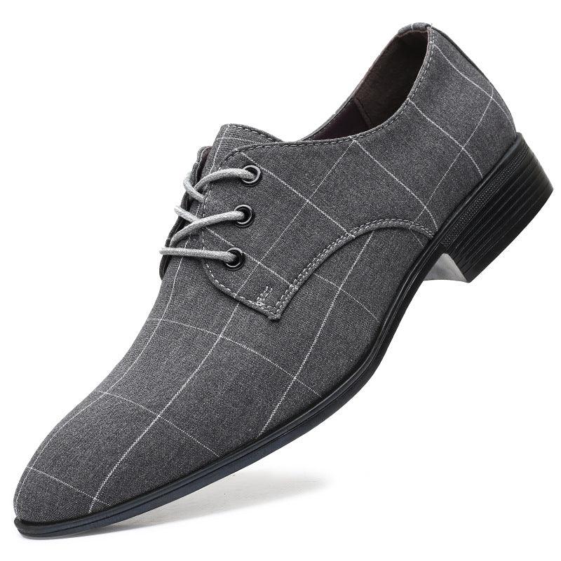 Men's casual canvas leather shoes, view 4 - MRSLM
