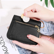Cowhide zipper coin purse - MRSLM