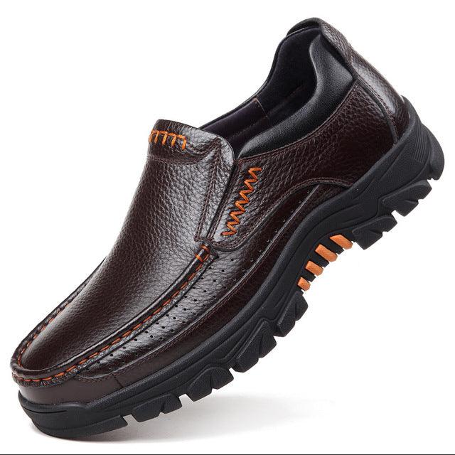 men's business casual cowhide shoes, view 2 - MRSLM