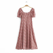 Printed waist split dress - MRSLM