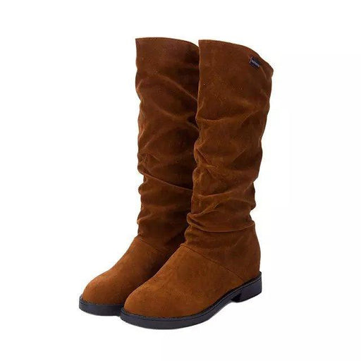 Women's anti-slip tassel boots, thick heel, view 2 - MRSLM