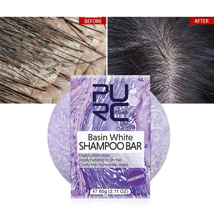 PURC Organic Polygonum Shampoo Bar 100% PURE Natural Handmade Cold Processed Hair Shampoo Soap No Chemicals Or Preservatives - MRSLM