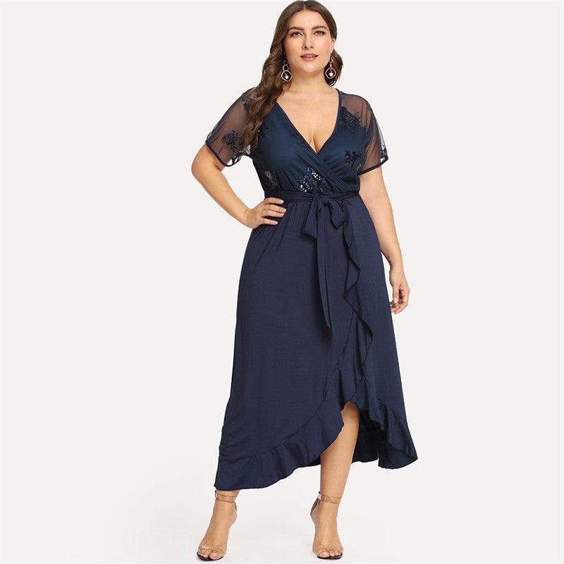 knitted maxi skirt with irregular hem - MRSLM
