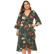 Irregular cross strap deep V dress, view 2 - MRSLM