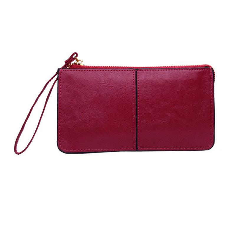 Camila leather wristlet, view 4 - MRSLM
