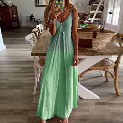 Slim long flower suspender dress, view 5 - MRSLM