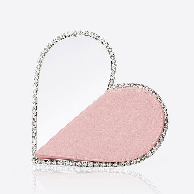 Heart rhinestone evening handbag - MRSLM
