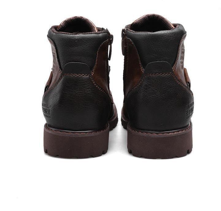 Men's zip-up PU work boots, view 4 - MRSLM